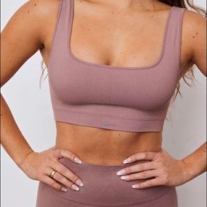 Setactive Bloom (muted pink) Sculptflex set: Box cut bra and leggings